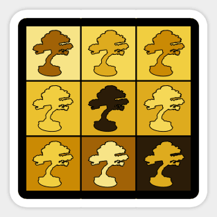 Bonsai Tree Japanese Pop Art Zen Vintage 424 Sticker